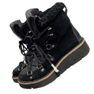 $695- Rag & Bone Skyler Shearling-lined Suede Hiking Boots size 39- US 8.5
